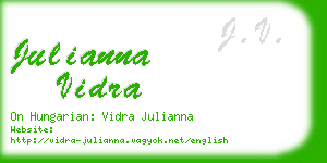 julianna vidra business card